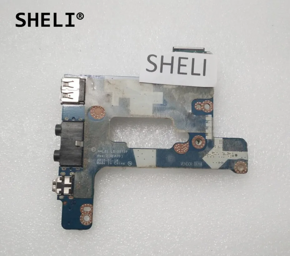 SHELI для DELL M4500 E6510 аудио USB плата Lan LS 5572P CN 0FNW4D FNW4D|Материнские платы| |