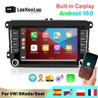 Автомагнитола LeeKooLuu, 2 Din, Android, GPS-навигация, мультимедийный плеер для VW Volkswagen Polo Skoda Golf 5 6 Passat B6 B7 Jetta