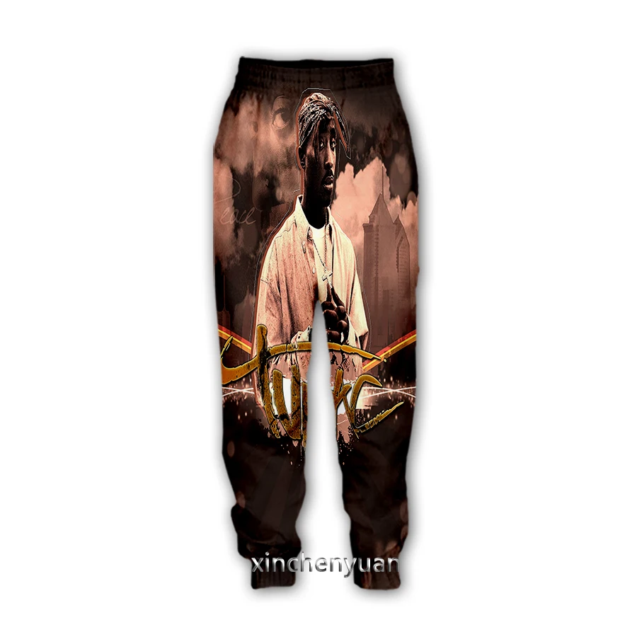 Xinchenyuan Новинка Мужская/женская одежда в стиле рэпера 2pac Тупак с 3D принтом модная