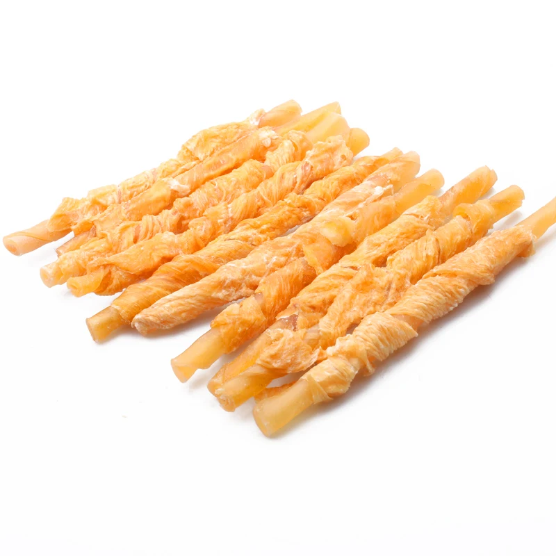 

Dog Snacks Fresh Chicken Cowhide Pet Food Puppy Chew Clean Teeth Training Reward Delicious Keep Healthy Feeder