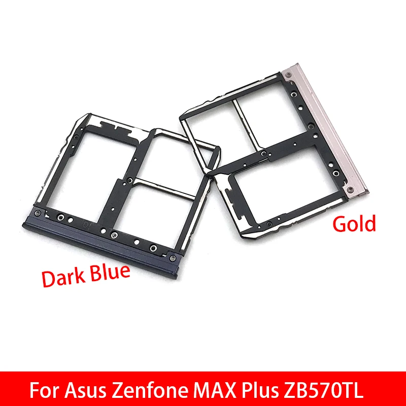 10 шт./Лот держатель Micro Nano SIM карты гнездо адаптера для Asus Zenfone MAX Plus ZB570TL|Адаптеры