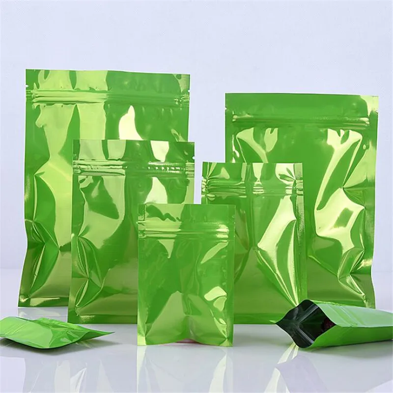 100 шт./лот мешки из алюминиевой фольги пакеты для хранения пищевых продуктов