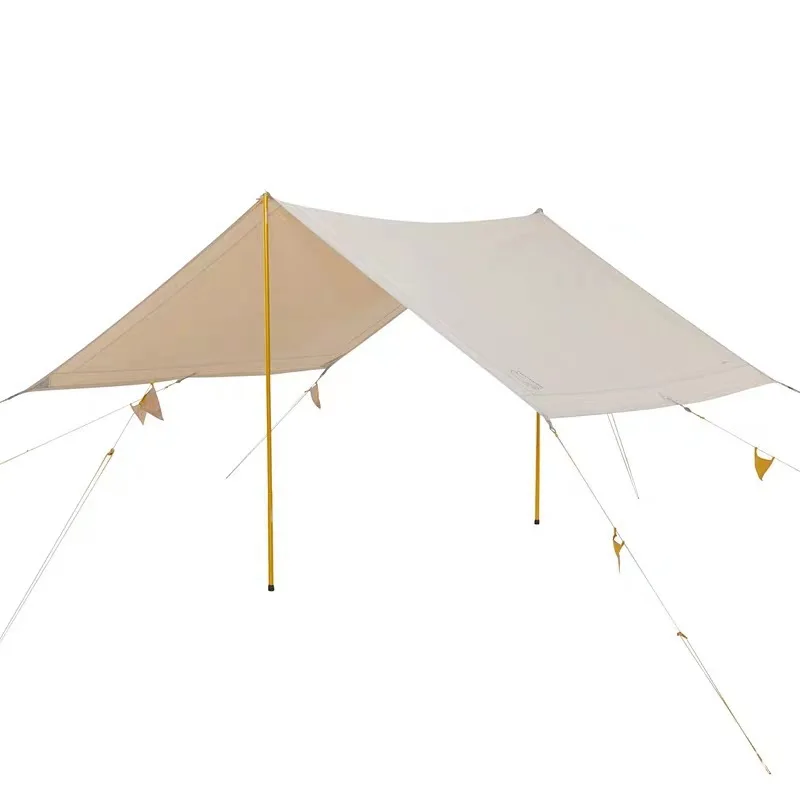 

Sunnday Supple Ultralight Cotton Cloth Camping Canopy 5-8 Persons Square Sunshelter Family Waterproof Tarp Tent