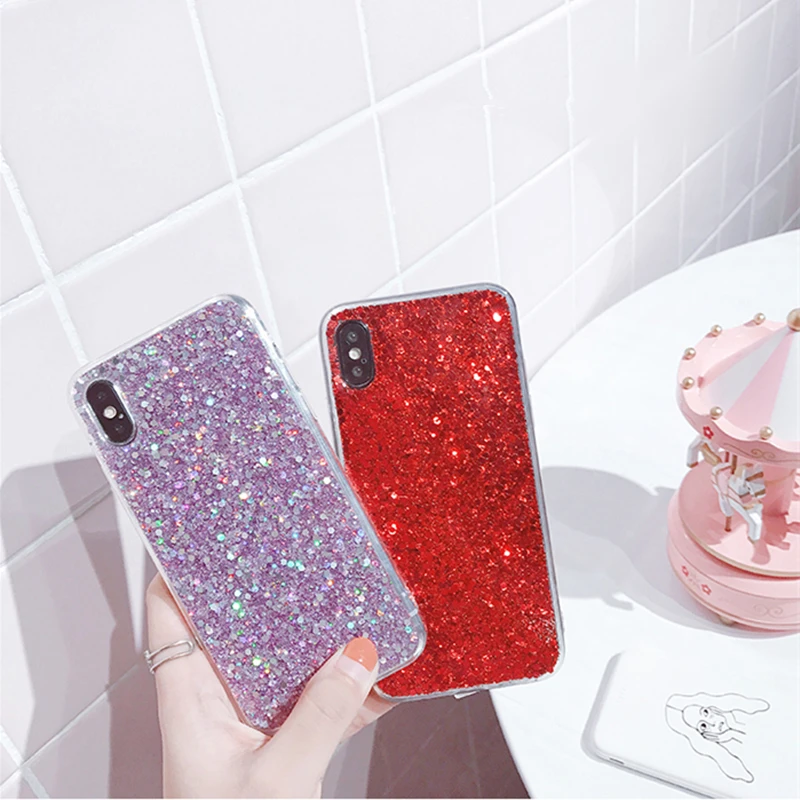 Чехол для iPhone 6s силиконовый Блестящий Кристальный Мягкий чехол из ТПУ Funda 11 Pro Max 7 8