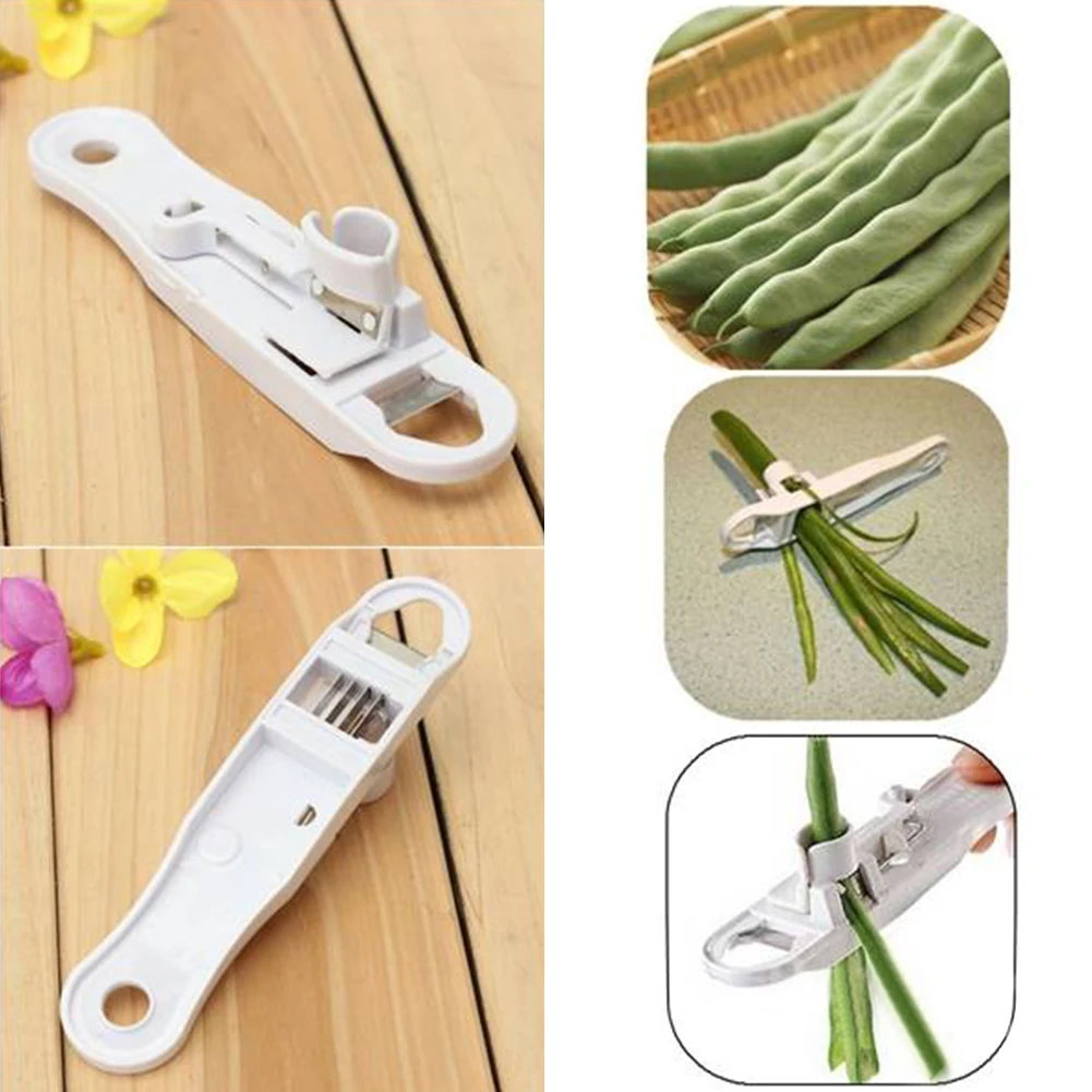 KitchenCraft Krisk Runner Bean Стрингер и слайсер белый |
