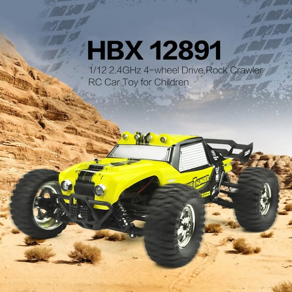 HBX 12891 Подруливающее устройство 1:12 2 4 GHz 4WD Drift пустыня внедорожный