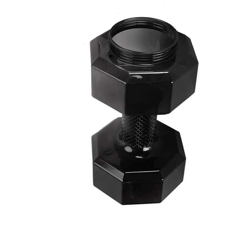 

Portable Dumbbells Water Cup Non-Slip 2600ML Large Capacity Multifunctional Fitness Flip Cover Cup For Home Gym Office