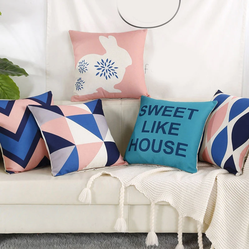 

Геометрическим принтом накидки на подушки, в клетку, в полоску, принт подушка чехол для дома декоративный стул диван украшения подушки чехо...