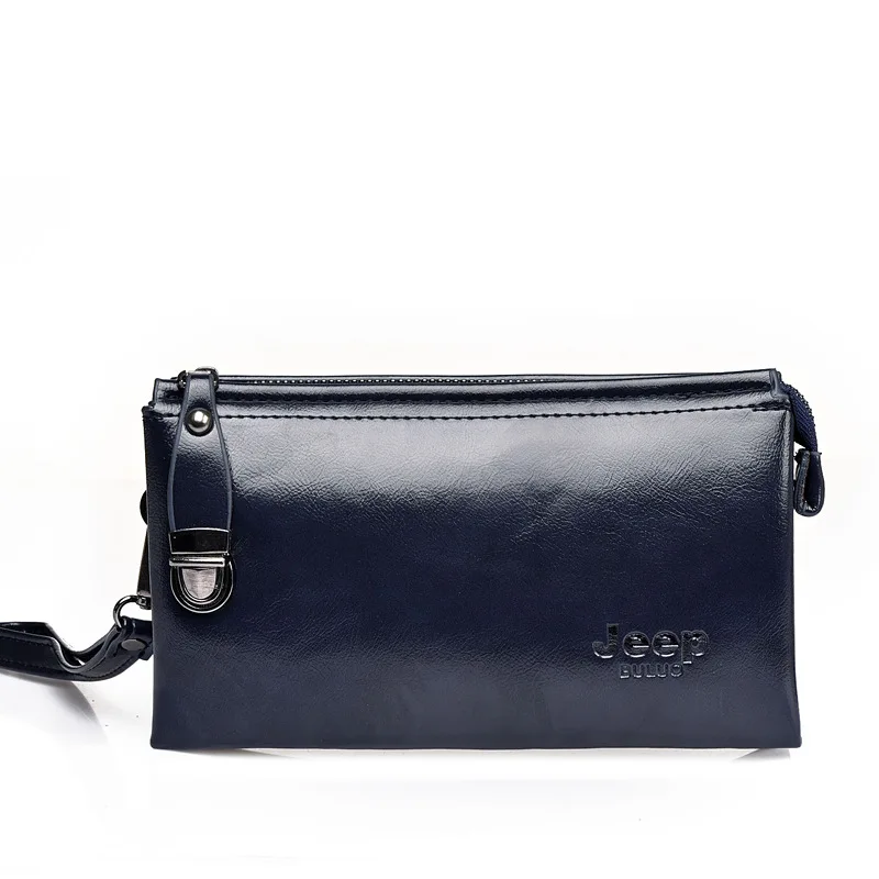 

KYYSLO Large Capacity Long Wallet for Men Multifunctional Hand Bag for Men PU Leather Fashion Single Zipper Mobile Phone Bag