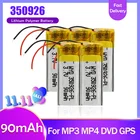 90mAh 3,7 V 350926 литий-полимерный литий-ионный аккумулятор для MP4 MP5 GPS DVD tablet Bluetooth Камера Lipo cell