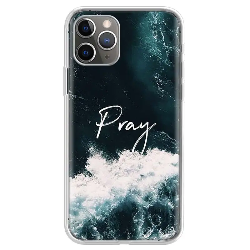God Jesus Pray Cover Phone Case For iPhone 14 13 12 11 Pro 7 6 X 8 6S Plus XS MAX + XR Mini SE 5S Coque Shell Capa Fundas Phone