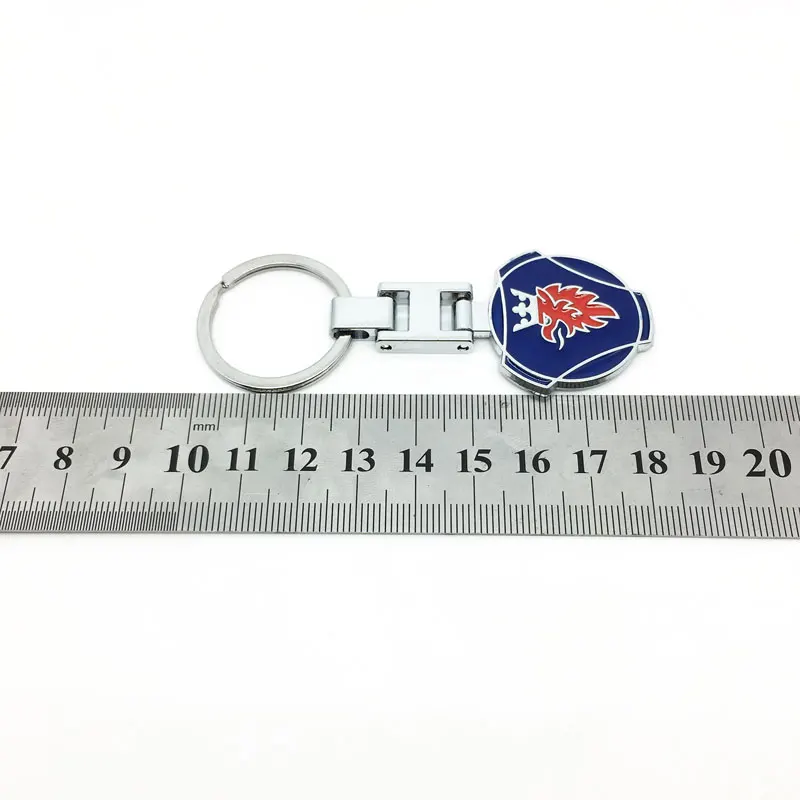 Car Key Holder Rings Chain for saab scania emblem 93 9-3 900 9000 Keychain Keyring Gift Creative Auto Accessories | Автомобили и