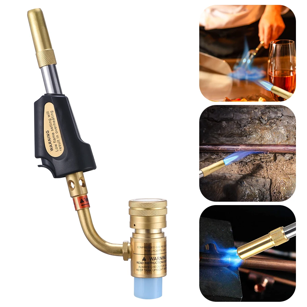 MAPP газовый сварочный фонарь es самовоспламенение триггер металлический турбо