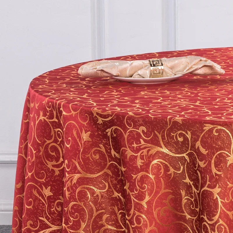 Круглая жаккардовая скатерть Pa.an поли-покрытие для обеденного стола банкета