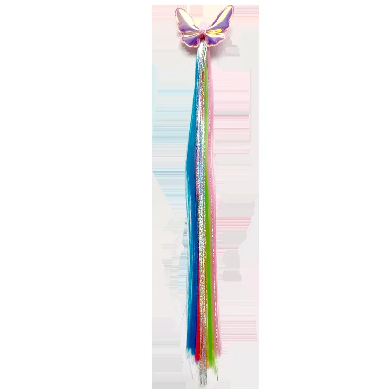 

Headdress Color Wig Braid Clip Children Hairpin Butterfly Cartoon Hairpin Hair Accessories