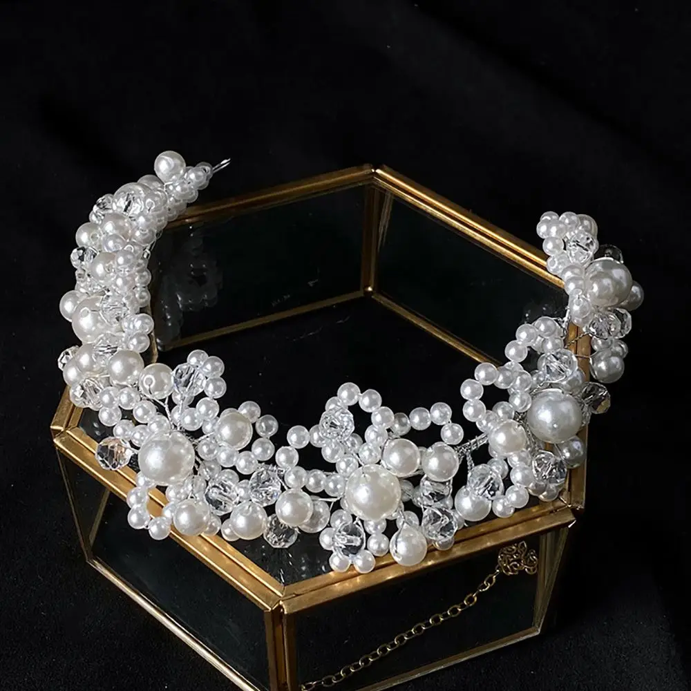 Роскошный цветок Женская тиара ручной работы свадебные украшения для волос