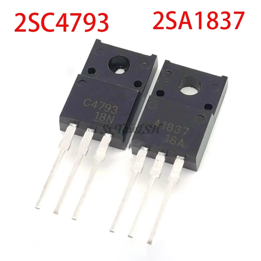 10 шт. 5 пар 2SC4793 TO220 2SA1837 TO-220 C4793 A1837 230V 1A каждый оригинальный и новый | Электронные