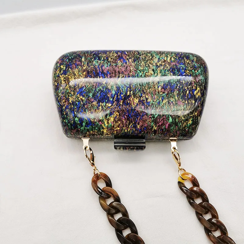 Новинка модный разноцветный акриловый роскошные сумки женские мессенджеры
