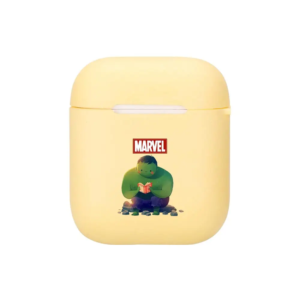 Силиконовый чехол с героями мультфильмов Мстители Marvel для Apple Airpods 1/2 защитный