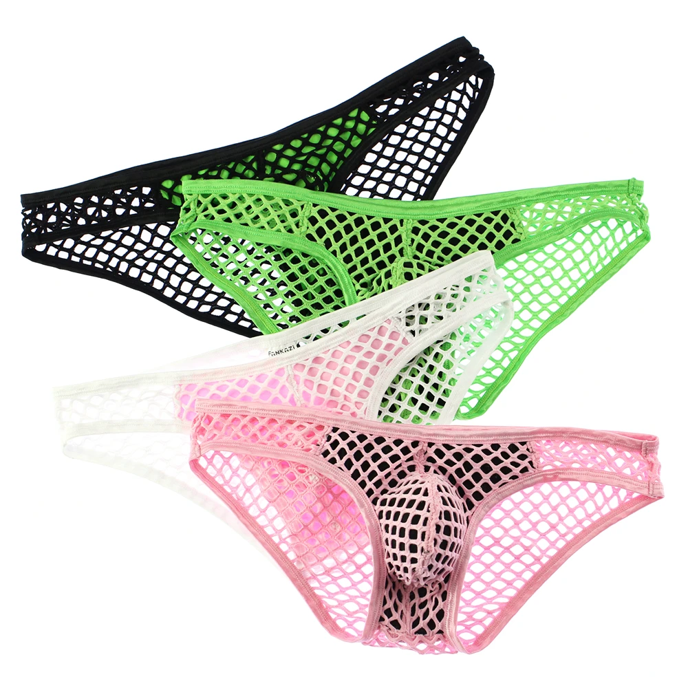Оптовая продажа Для мужчин нижнее белье сексуальное бикини просвечивается из