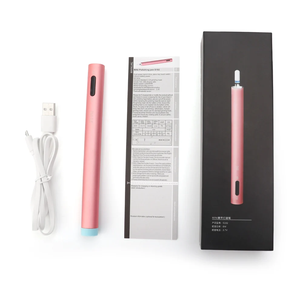 

Nail Drill Pen Machine Electric Portable Drill Nails 12000rpm Nail Salon Rechargeable Mini Nail Polishing Pene Nail Drill Bits