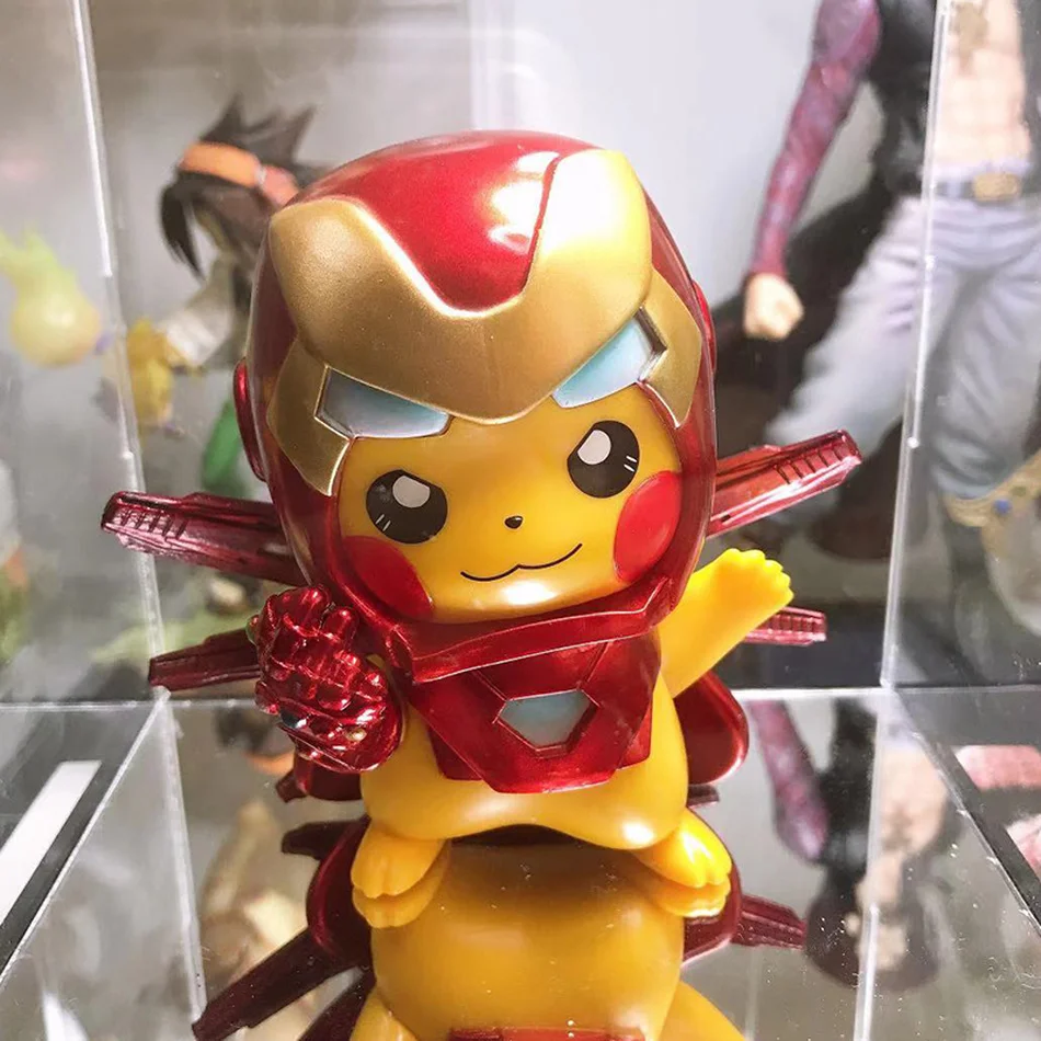 Японские Аниме фигурки героев покемона Cos Наруто украшение Пикачу кавайные