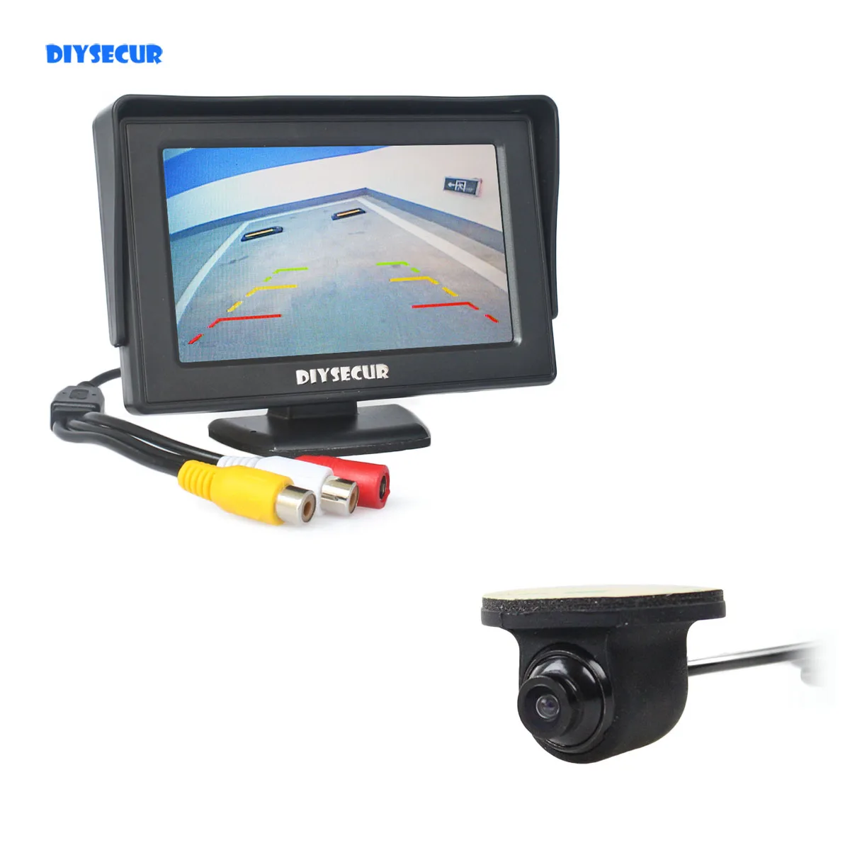 

DIYSECUR 4.3" TFT LCD Car Monitor Rear View Monitor + Car Camera Rear View Camera for Rear / Front / Side View