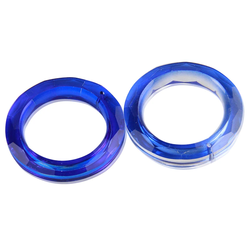 50 мм 10 шт Хрустальное большое уплотнительное кольцо с одним отверстием круглое