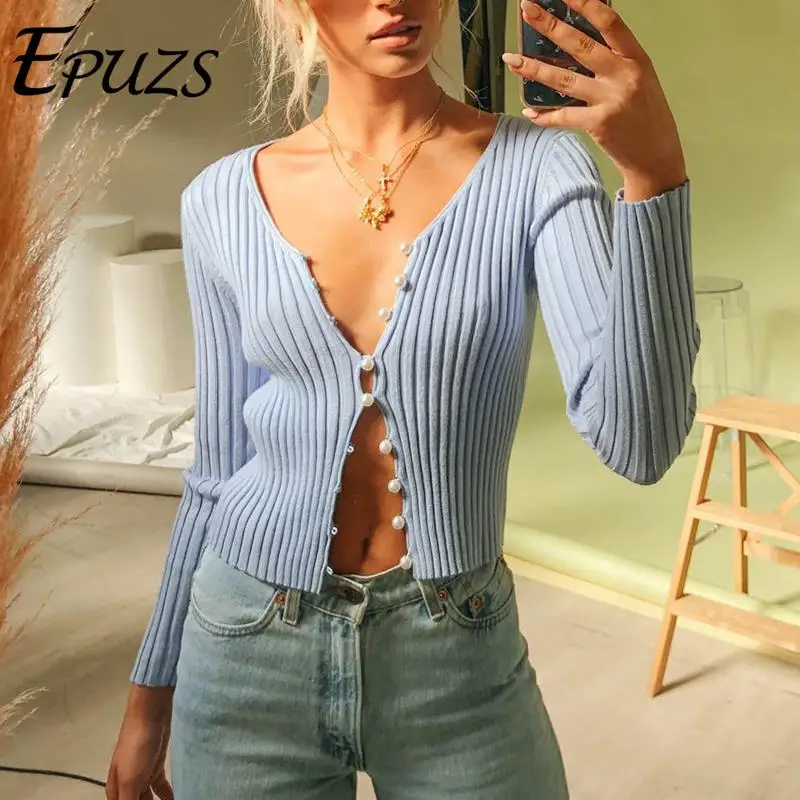 Винтажное с отделкой бусинами жемчужный черный кардиган женский до талии