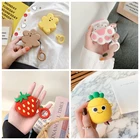 Чехол для Air pods 1, 2, силиконовый, в форме ананаса