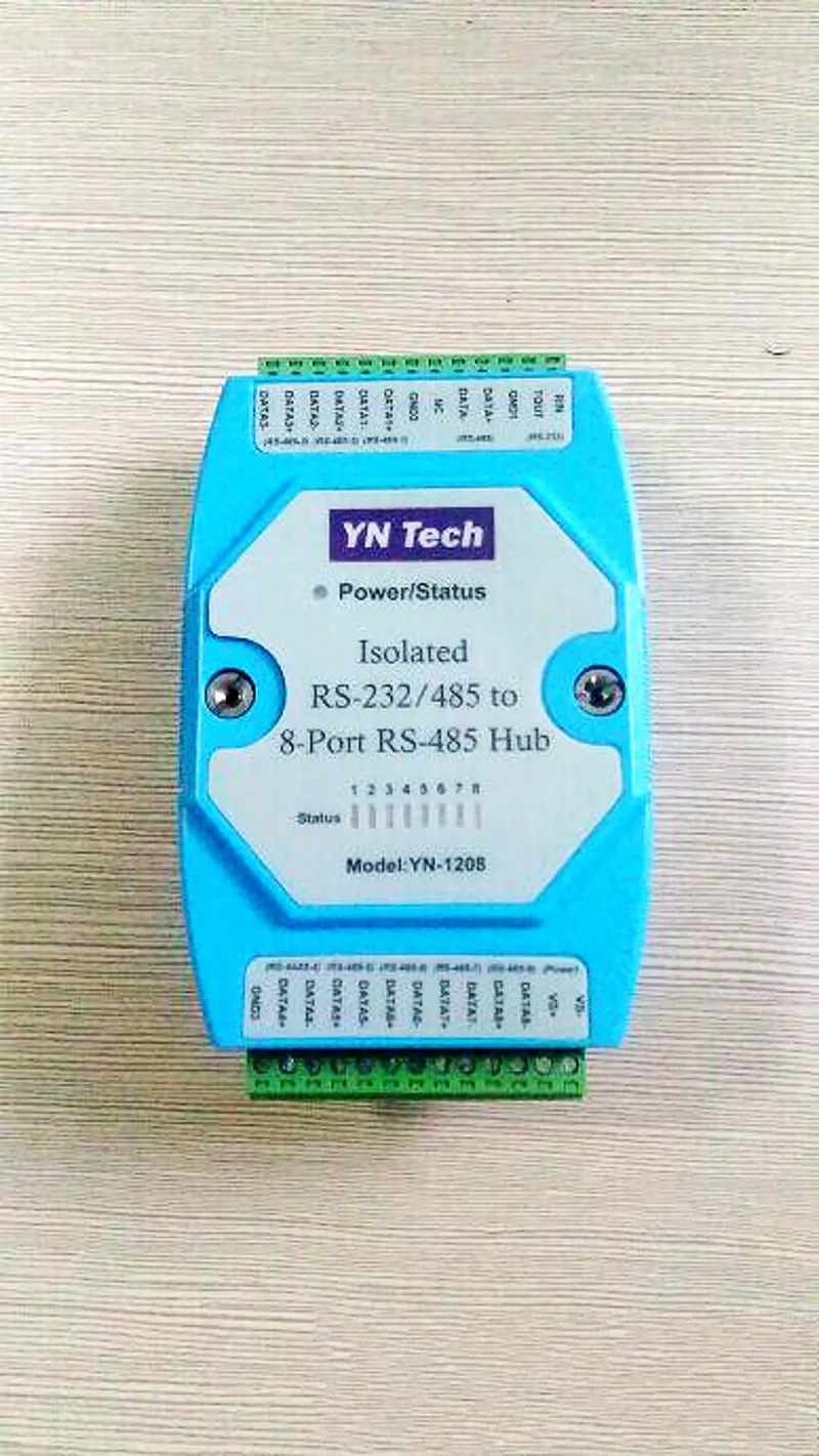 Бесплатная доставка Промышленный разъем RS232/RS485 на 8 портов RS485 Ethernet концентратор