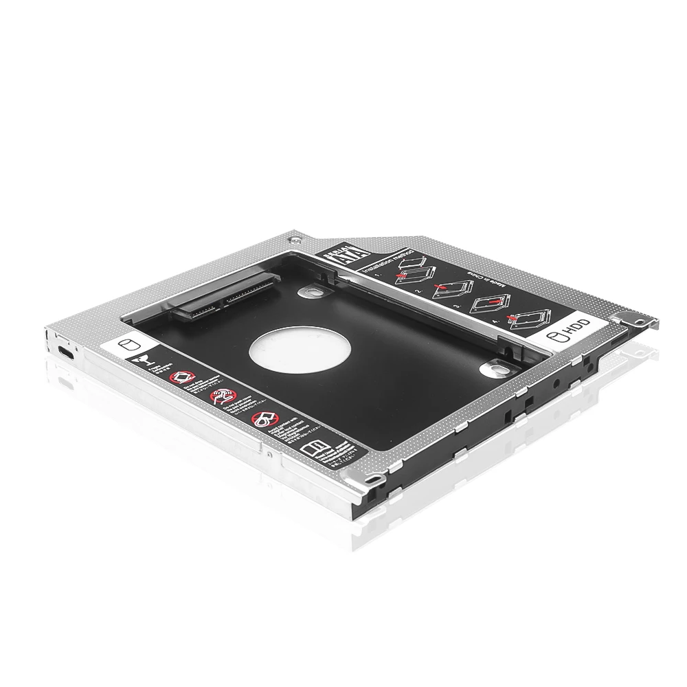 Portable 2.5" 9.5mm SATA 2nd HDD SSD Hard Drive Caddy Adapter For MacBook Pro Unibody A1278 A1286 A1297 CD ROM Optical Bay | Компьютеры