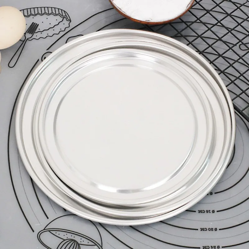 

6/8/10/12Inch Aluminum Pizza Cover Aluminum Pizza Pan Pizza Pan Round Pizza Plate Non-stick Mold Baking Tool Mould Pan Pattern