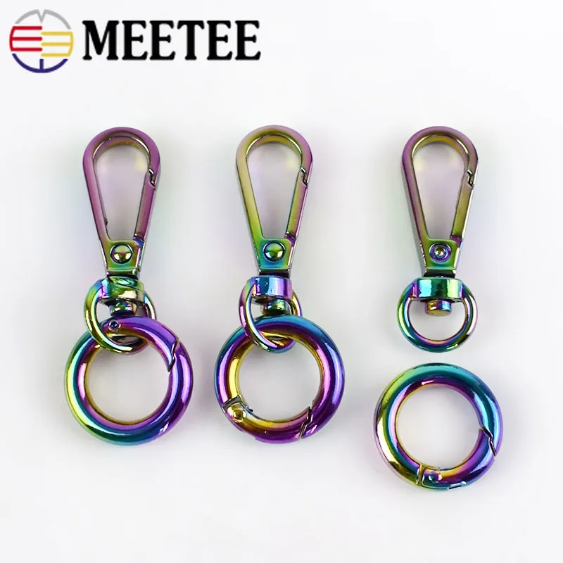 Meetee O Ring Bag металлические пряжки Воротник для собак тканевая лента ремень цепь