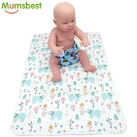 mumsbest baby changing liner washable travel nappy mattress pad waterproof newborn night use baby cotton bamboo changing mat