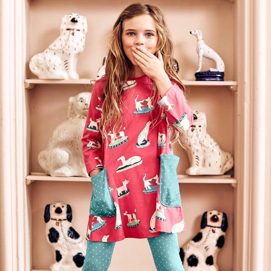 

2021 New Arrival Casual Dresses Kids Cute Clothes Girls Long Sleeve Dress Children Dresses Teen Girls Clothing Baby Mini Dress