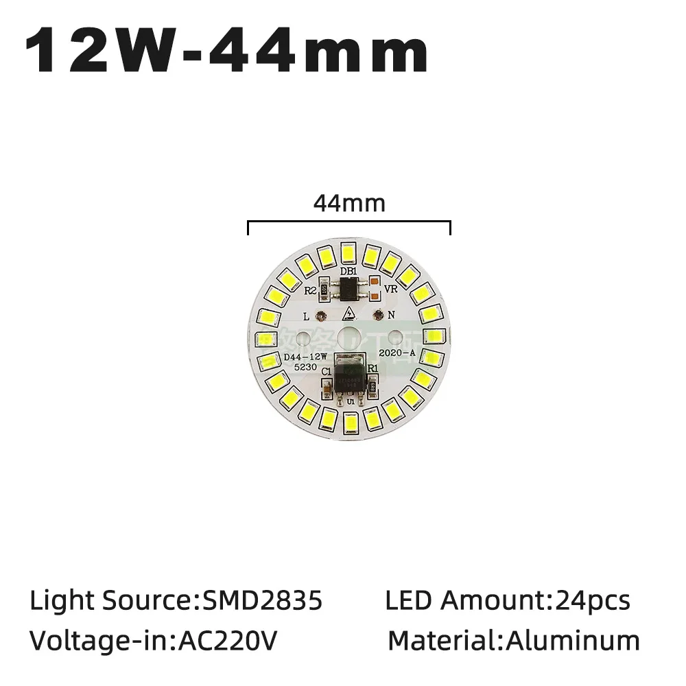 Светодиодные чипы SMD2835 5 шт./лот 220 В переменного тока 3 Вт 7 9 12 | Лампы и освещение