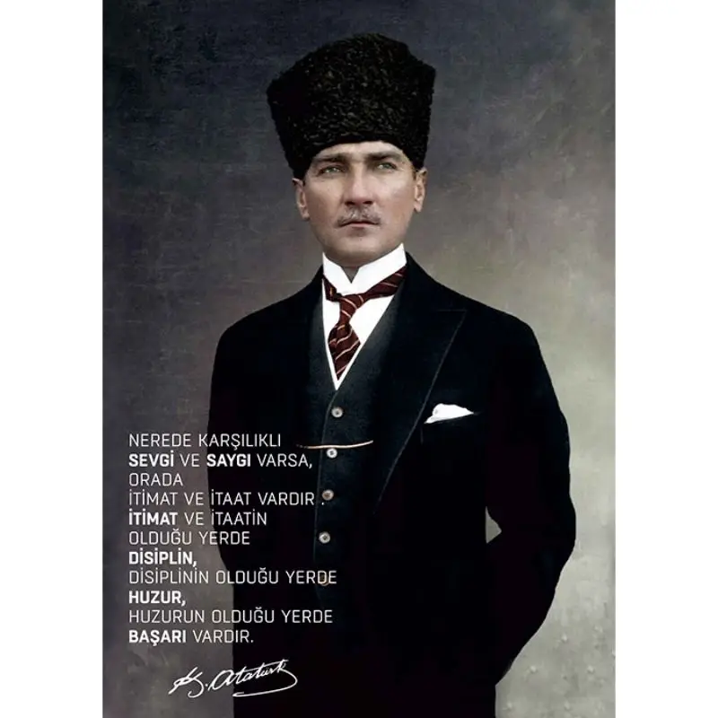 

Ataturk Suits Portrait Canvas Print 50x70 cm