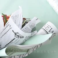 15meters kraft wrapping paper roll for wedding birthday party gift wrap english newspaper diy flower parcel packing decor papier