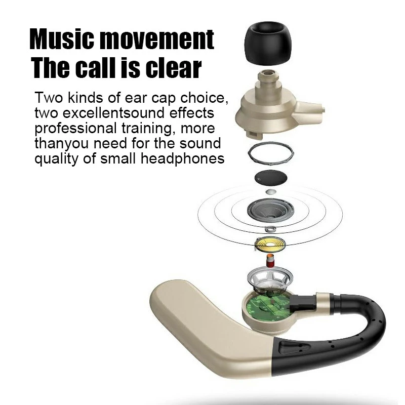 englai m8 replaceable battery super long standby wireless car bluetooth headset 5 0 sport hanging ear business headset free global shipping