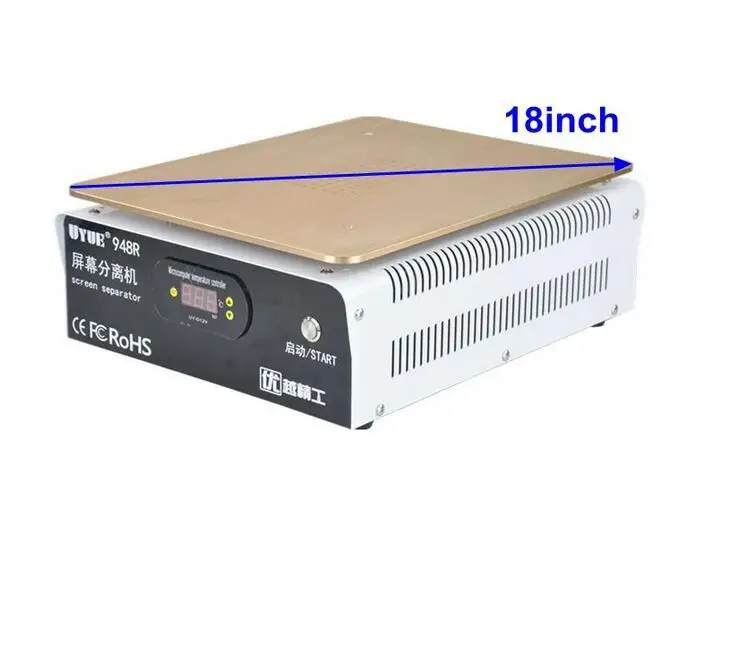 UYUE 18 Inch 948R Plus Built-in Vacuum Pump LCD Separator Machine Box Computer Tool Kit High Quality Combination HOT SALE 9KG