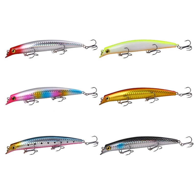 1PC Minnow Fishing Lures 12.5cm 14g Popper Bait Hard Artificial Bait Topwater Jigbait Wobblers pike perch Fishing Tackle