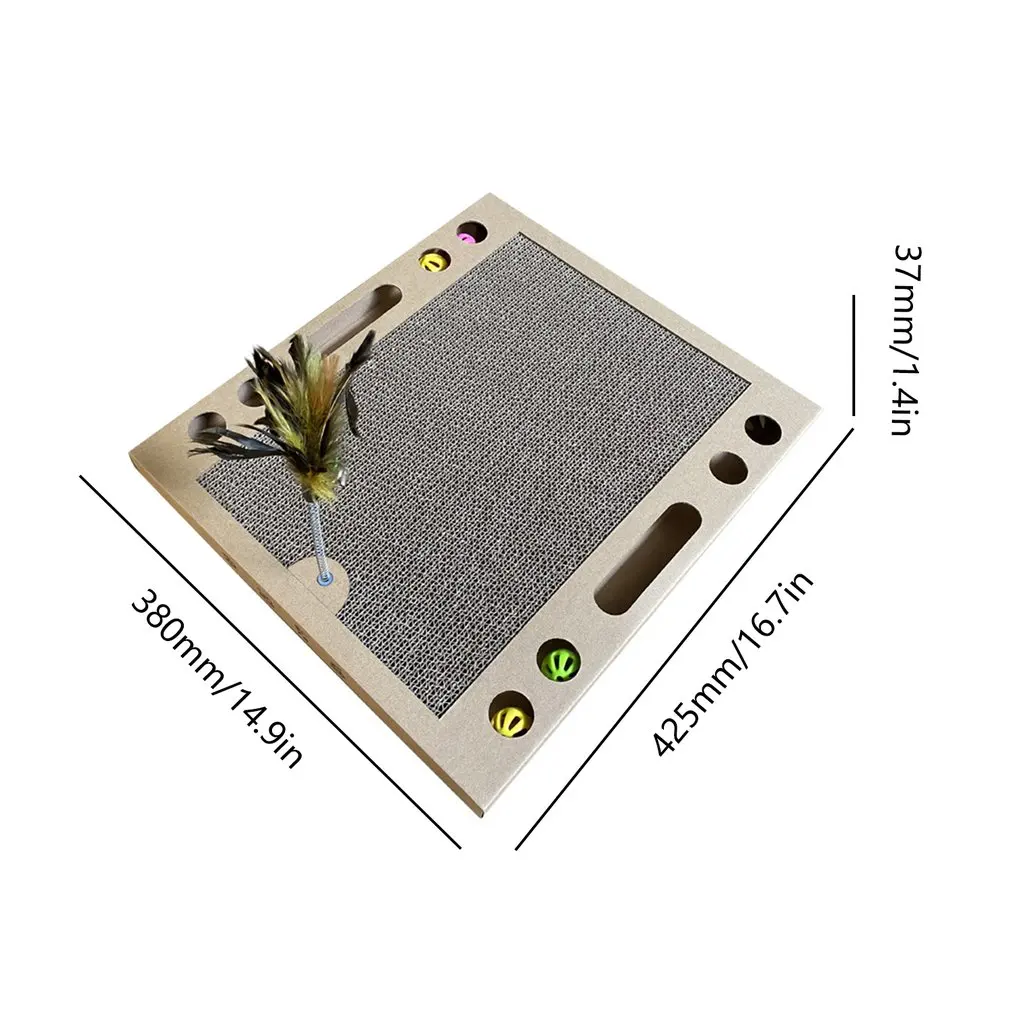 

Multifunction Pet Supplies Cat Toys Corrugated Cat Scratching Board Educational Toys Pet Scratching Board