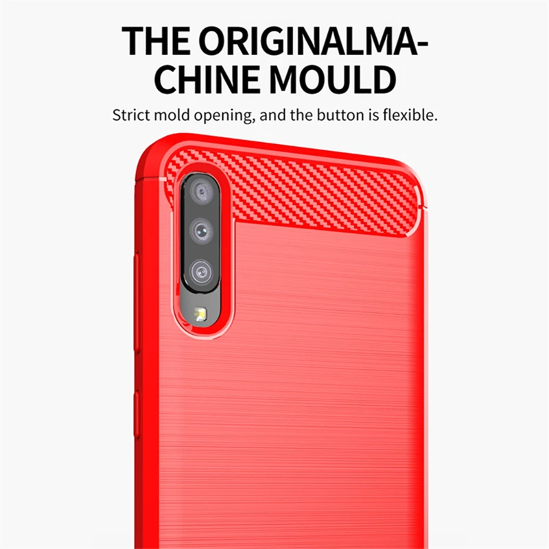 

Anti-Slip Carbon Fiber Silicone Cover for Samsung Galaxy A02 A022F A022M A 02 Drop Protection Phone Bag Cases Capa