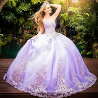 luxury wd974 quinceanera dresses strapless sleeveless for 15 girls ball gown shiny tulle appliques beads formal prom vestido