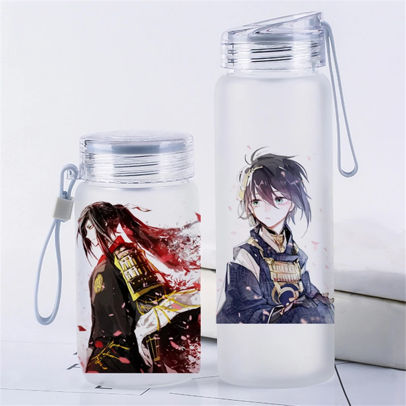 1 шт. аниме Touken Ranbu онлайн мультяшная печатная портативная стеклянная бутылка для