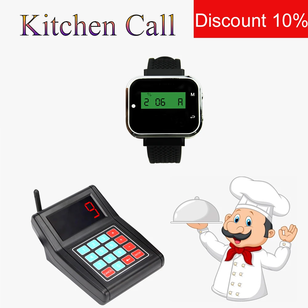 Беспроводная кухонная система вызова JINGLE BELLS оборудование для кафе и ресторана 8