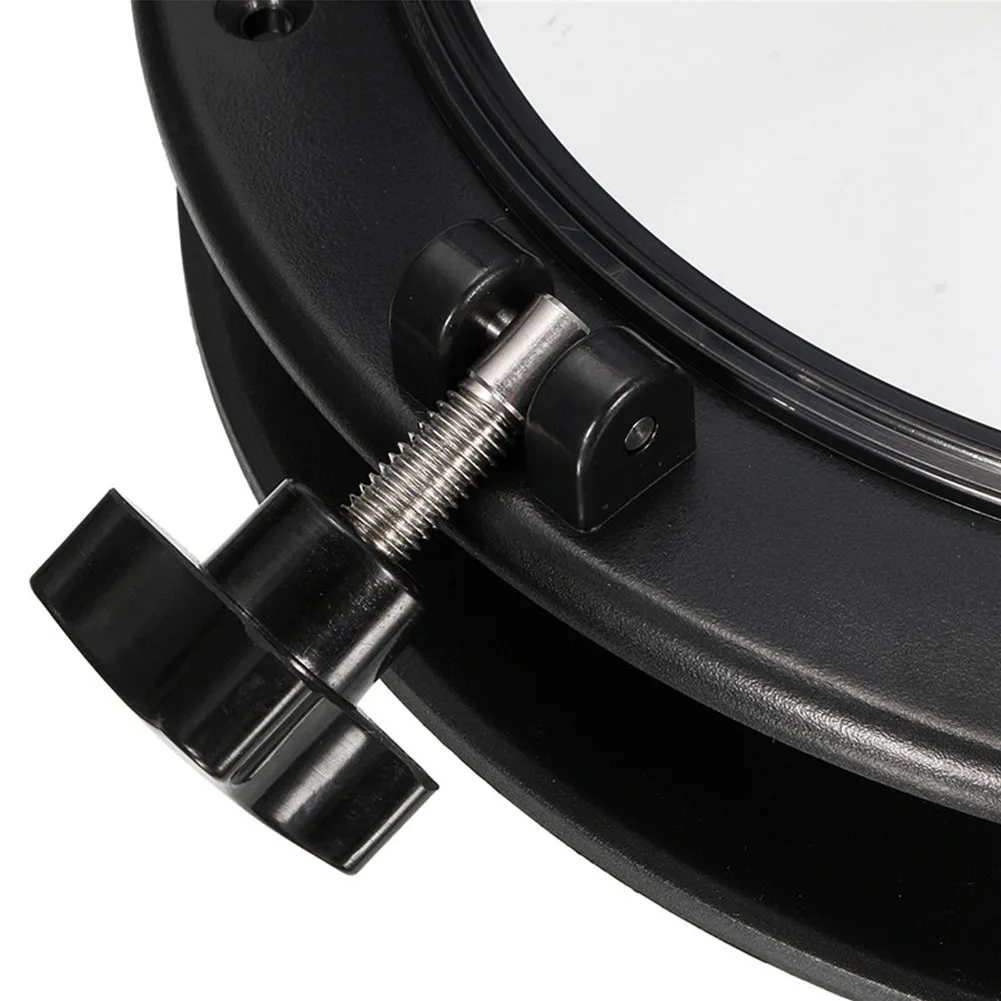 

Opening Accessories Boat Portlight Car Black Universal Window Pre Drilled Easy Install Hatch ABS Round Durable Replacement