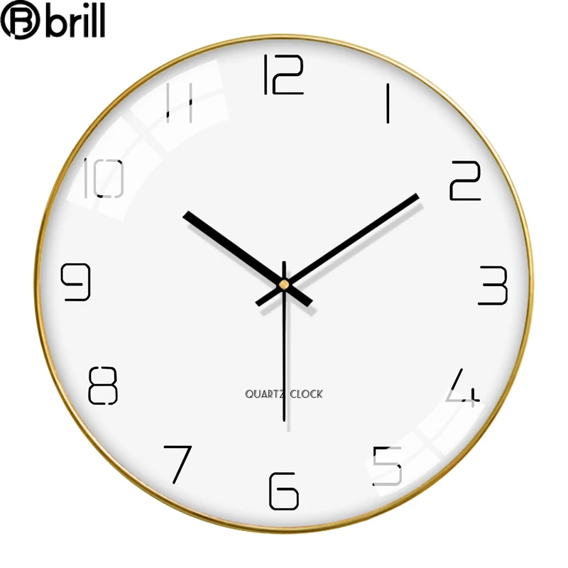 

Nordic Modern Wall Clock Metal Silent Kitchen Living Room Large Clocks Wall Watches Home Decor Bedroom Office Decoration Gift