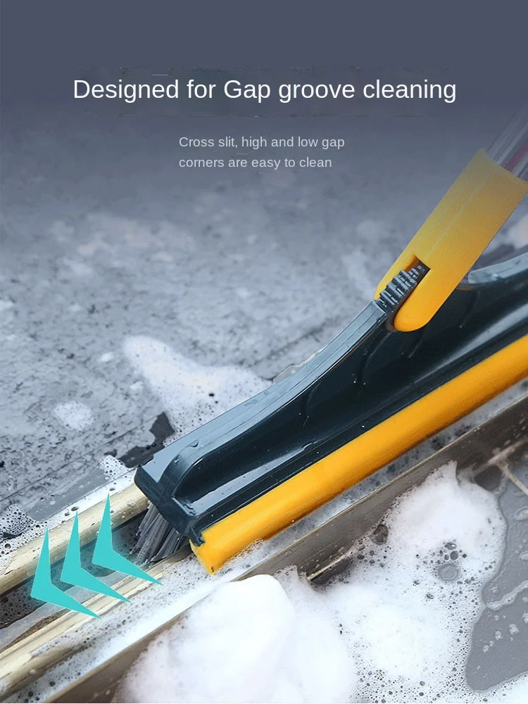 Щетка для пола 2-в-1 с длинной ручкой чистящая щетка ванной без мертвых углов | Дом